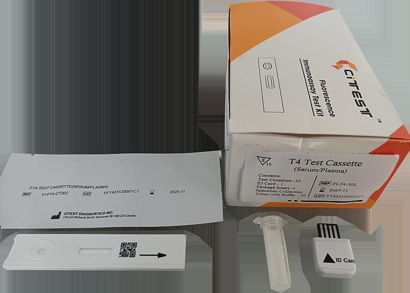 Тест касета для виявлення T4 ( Citest, кат.ном.VT-FI-T4-302)